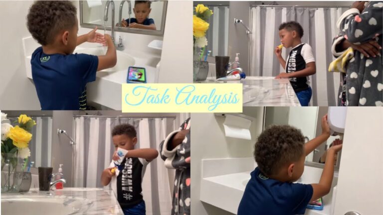AUTISM I USING A TASK ANALYSIS TO TEACH HANDWASHING & TEETH BRUSHING SKILLS