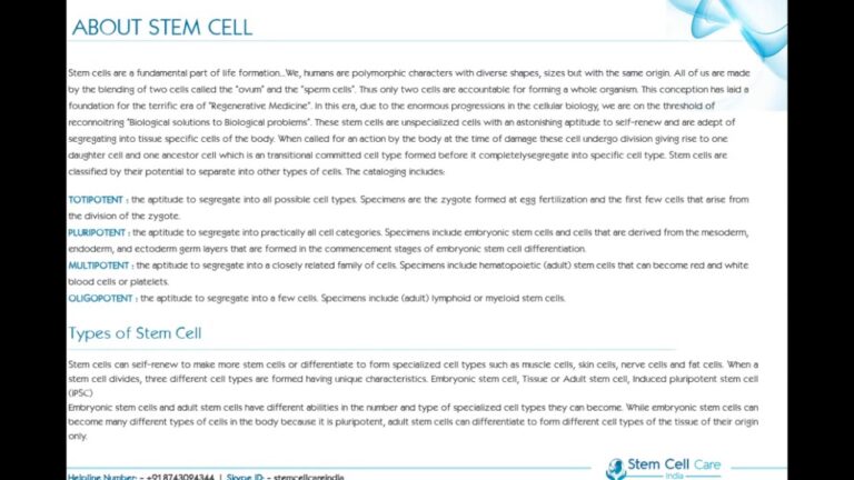 Stem Cell Treatment for Autism – Stem cell care India