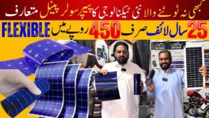 Flexible And Foldable Solar Panels In Low Price | 2024 Solar Panels Prices | Lahori Markets