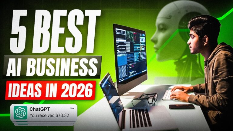 5 BEST AI Business Ideas in 2026 (For Beginners) | High Profitable Opportunities 🤑