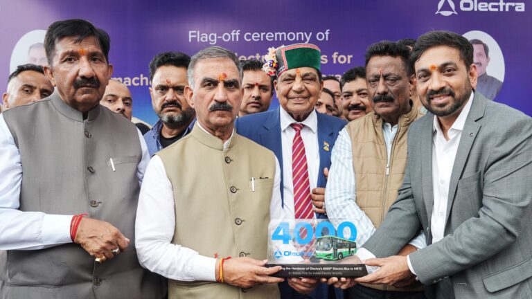Olectra reaches 4,000 electric buses deployed in India as 297 units join HRTC fleet